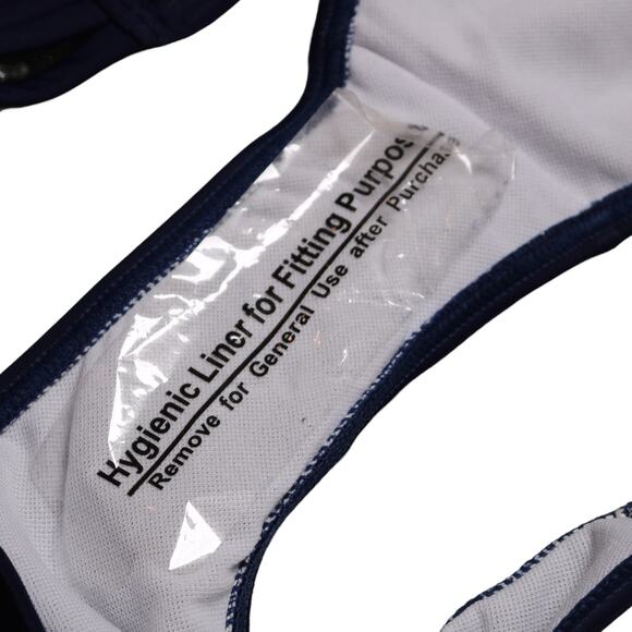 Sun & Sea Strappy Convertible Two Piece Bikini Halter Strapless Navy Blue Size M - Picture 9 of 14